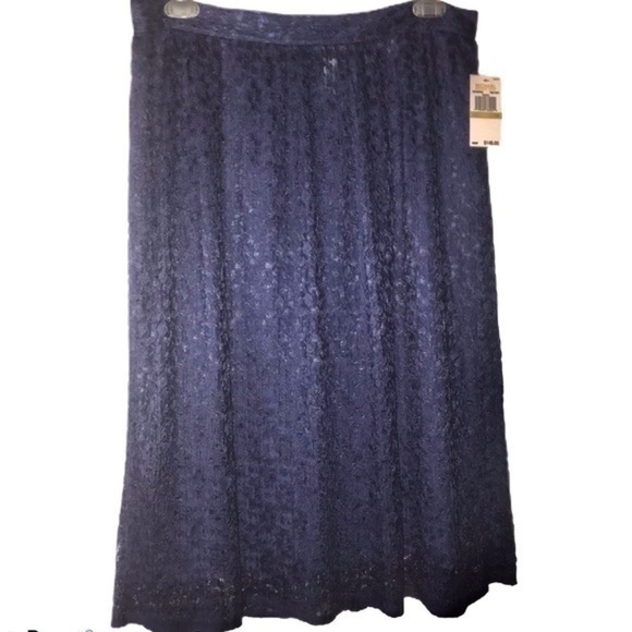 Michael Kors Pleated Lace Skirt - Size 14 - Picture 3 of 7